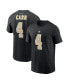 Men's Derek Carr Black New Orleans Saints Player Name and Number T-shirt