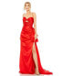 Women's Strapless Cut Out Side Bow Gown Красный, 10R - фото #1