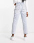 Фото #4 товара New Look paperbag waist jeans in light blue