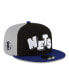 ფოტო #1 პროდუქტის Youth Boys Black, Navy Brooklyn Nets 2023/24 City Edition 9FIFTY Snapback Adjustable Hat