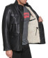 ფოტო #3 პროდუქტის Men's Faux Leather Four Pocket Field Jacket