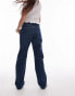 Фото #9 товара Topshop high rise straight Kort jeans in tinted dark blue