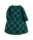 ფოტო #3 პროდუქტის Toddler Boys Cotton Dresses, Black Watch Plaid