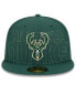 Фото #2 товара Men's Hunter Green Milwaukee Bucks 2023 NBA Draft 59FIFTY Fitted Hat