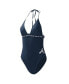 ფოტო #3 პროდუქტის Women's Navy Atlanta Braves Full Count One-Piece Swimsuit