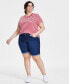 Фото #6 товара Trendy Plus Size Classic Bermuda Shorts