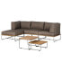 Фото #1 товара Loungeset Mailys Teak/Edelstahl 6-teilig