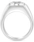 ფოტო #4 პროდუქტის EFFY® Men's White Topaz Solitaire Ring (4-3/4 ct. t.w.) in Sterling Silver