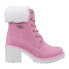 Фото #1 товара Lugz Clove Fur WCLOVFD-6556 Womens Pink Nubuck Ankle & Booties Boots
