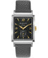 Men's Frank Sinatra My Way Gray Leather Strap Watch, 29.5 x 47mm