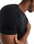 Фото #2 товара ASOS DESIGN 2 pack muscle fit t-shirt with crew neck in black