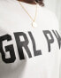 Фото #6 товара In The Style exclusive GRL PWR motif t-shirt in white