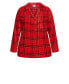 Plus Size Fleece Check Sleep Top