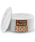 9 Inch Compartment Paper Plates, 200 Pack