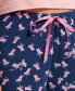 ფოტო #4 პროდუქტის Women's Sleepwell Printed Knit Capri Pajama Pant Made with Temperature Regulating Technology