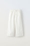 Straight-leg linen trousers