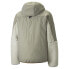 Фото #2 товара Puma Gridlock Sherpa Hooded Full Zip Jacket Mens White Casual Athletic Outerwear