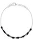 ფოტო #1 პროდუქტის Black Spinel Link Bracelet (2-1/5 ct. t.w.) in Sterling Silver (Also in Lab-Grown Ruby/White Sapphire)