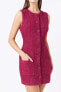 Фото #1 товара Women's Sleeveless Tweed Mini Dress