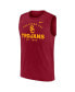 Фото #3 товара Men's Cardinal USC Trojans Primetime Legend Lock Up Performance Muscle Tank Top