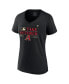 Фото #3 товара Women's Black Arizona Diamondbacks 2023 Postseason Locker Room V-Neck T-shirt
