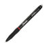 Dymo S-Gel - Retractable gel pen - Red - Black - Medium - 0.7 mm - Box