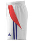 Men's Tiro Stripe Logo Shorts White/solar Red/lucid Blue, S - фото #5