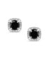 Фото #3 товара Серьги Macy's White Diamond & Black Diamond St&