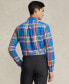 ფოტო #2 პროდუქტის Men's Classic-Fit Plaid Oxford Shirt