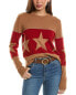 Фото #1 товара Hannah Rose Banded Star Wool & Cashmere-Blend Sweater Women's