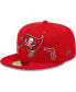 Фото #3 товара Men's Red Tampa Bay Buccaneers Identity 59FIFTY Fitted Hat