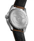 ფოტო #2 პროდუქტის Men's Swiss Automatic Spirit Zulu Time Brown Leather Strap Watch 42mm