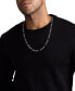 ფოტო #2 პროდუქტის Figaro Link 22" Chain Necklace in Black Ruthenium-Plated Sterling Silver, Created for Macy's