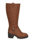 Фото #2 товара Women's Lorielle Lug Sole Wide Calf Tall Boots