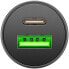 Фото #4 товара Зарядное устройство Goobay USB-C PD Power Delivery 45W Dual-USB Car Fast Charger, черное - 45 12/24 V