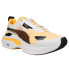 Фото #2 товара Puma Kosmo Rider Lace Up Womens White, Yellow Sneakers Casual Shoes 38311304
