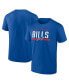 Фото #1 товара Men's Royal Buffalo Bills Big and Tall Arc and Pill T-shirt