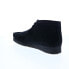 Фото #6 товара Clarks Wallabee Boot 26155517 Mens Black Suede Lace Up Chukkas Boots