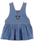Baby Knit-Like Denim Jumper Dress 6M