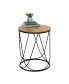 Фото #3 товара Round Side Table With Natural Top