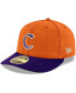 Фото #1 товара Men's Orange and Purple Clemson Tigers Basic Low Profile 59FIFTY Fitted Hat
