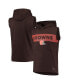 Фото #1 товара Men's Brown Cleveland Browns Active Sleeveless Pullover Hoodie