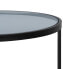 Side table Black Natural Crystal Iron 45 x 45 x 50 cm