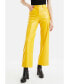 Фото #13 товара Women's Wide Leg Pleather Pants