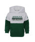 Фото #3 товара Toddler Boys Heather Gray, Green Michigan State Spartans Playmaker Pullover Hoodie and Pants Set