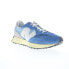 Фото #2 товара New Balance 327 U327WRA Mens Blue Suede Lace Up Lifestyle Sneakers Shoes 9