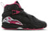 Современные детские кроссовки для девочек Air Jordan 8 Mid Vintage 580528-006 Black Pink by Jordan 36.5 - фото #3