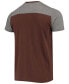 Фото #2 товара Men's Brown, Gray Cleveland Browns Field Goal Slub T-shirt