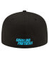 Фото #2 товара Men's Black Carolina Panthers Team Basic 59FIFTY Fitted Hat