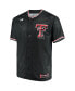 Фото #3 товара Men's Black Texas Tech Red Raiders Performance Replica Baseball Jersey